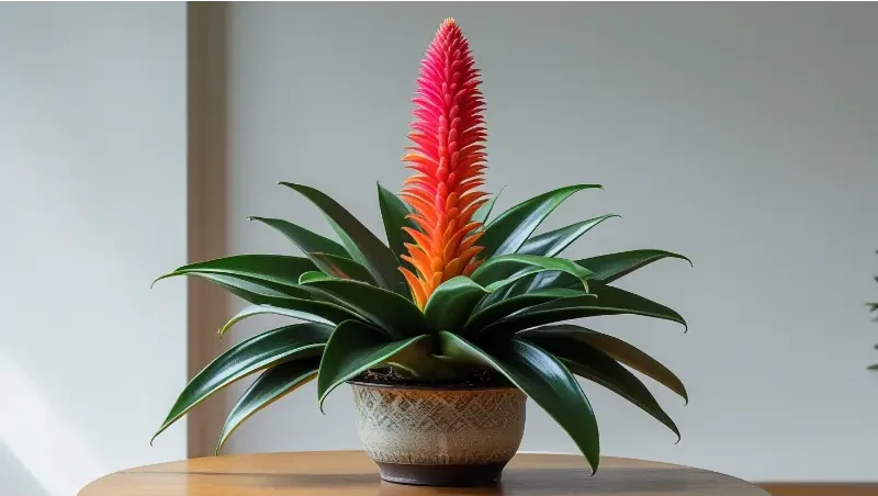 Leonardo Phoenix 10 A Vriesea a type of Bromeliad plant with l 0 e1737942073602