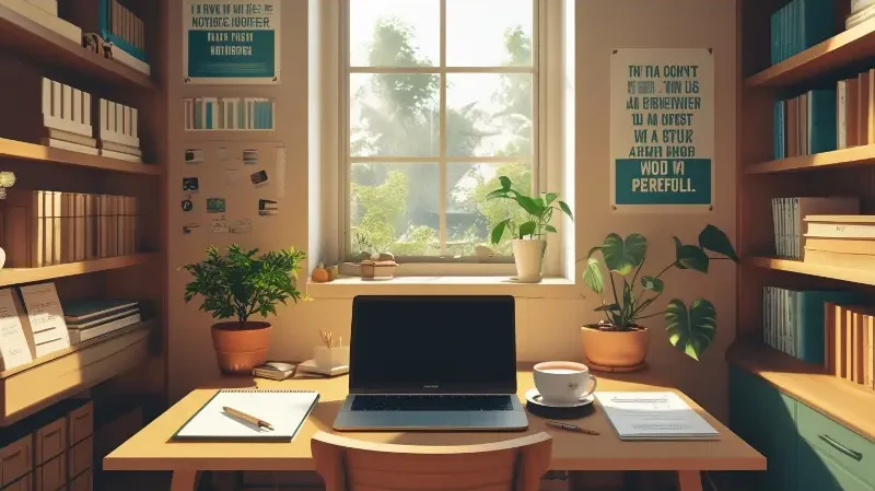 Leonardo Phoenix 10 A cozy and organized study room with a cle 0 1 e1737477403470
